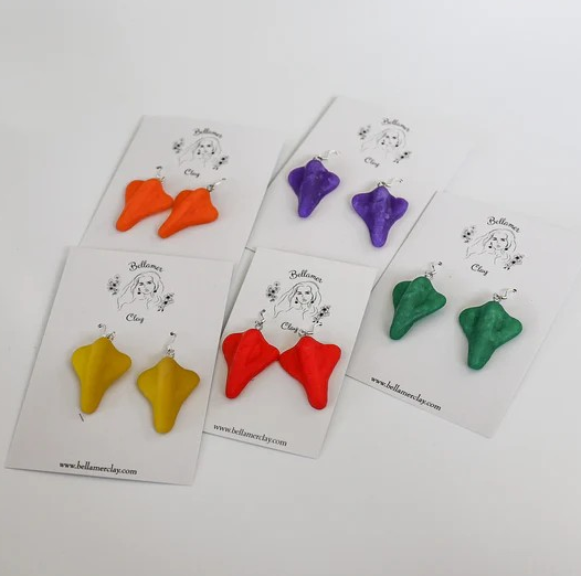 Jet Plane Lolly Earrings – Handmade from Bellamerclay