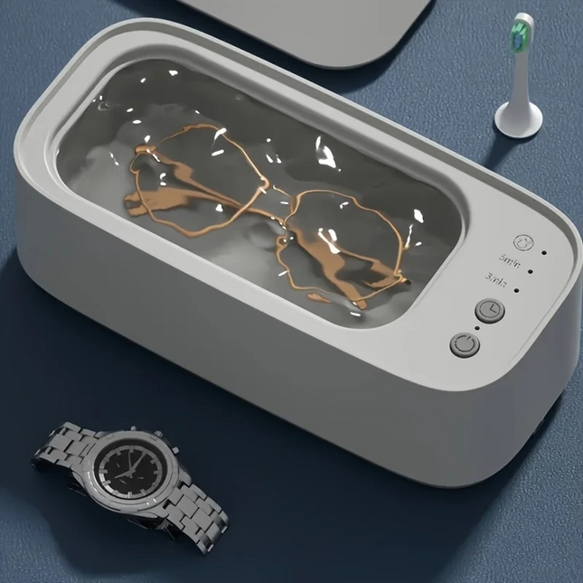 Ultrasonic Jewelry Cleaner – USB Rechargeable, High-Frequency Vibration for Glasses, Watches & Accessories