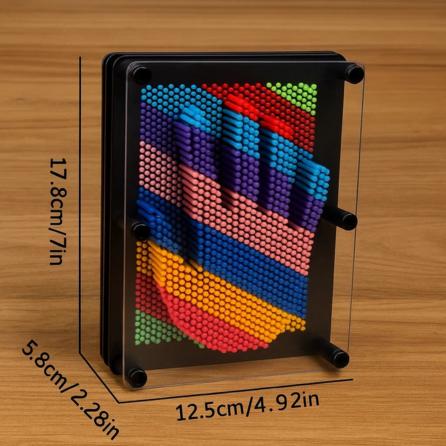 panel pin hand impress colourful