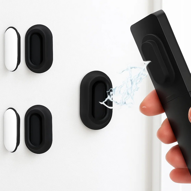 Magnetic Wall-Mount Remote Holders – 2-Pack Lightweight Self-Adhesive Storage Brackets