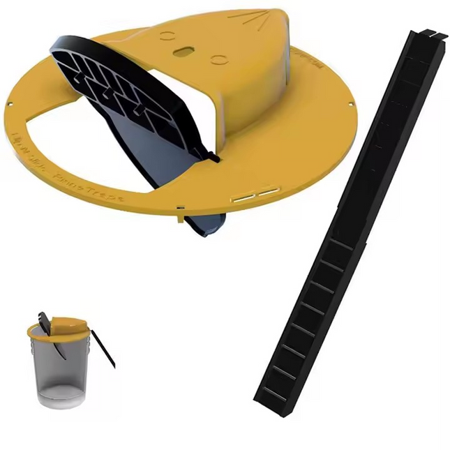 Mouse Trap Bucket Lid – Reusable Multi-Catch Lid Trap for Mice & Rats