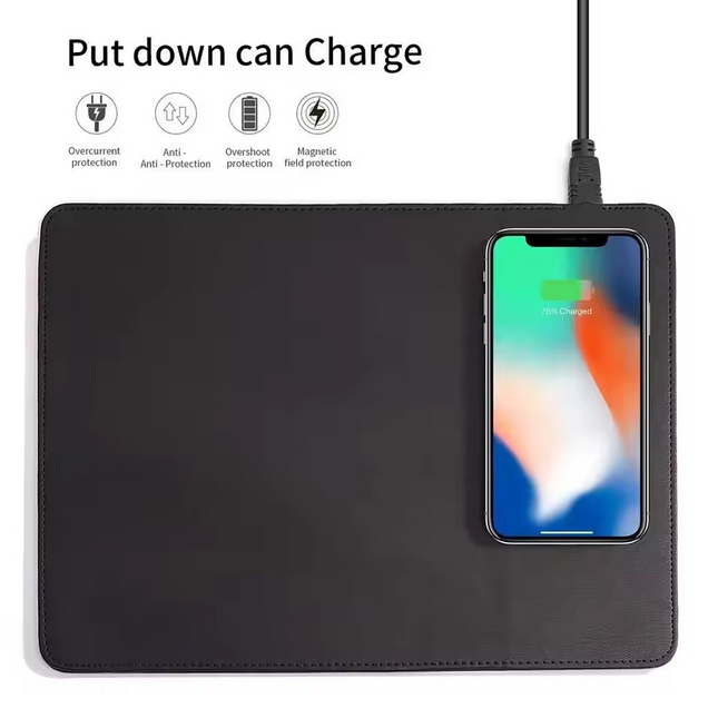 Wireless Charger Charging Mouse Pad Mat For IPhone And Samsung