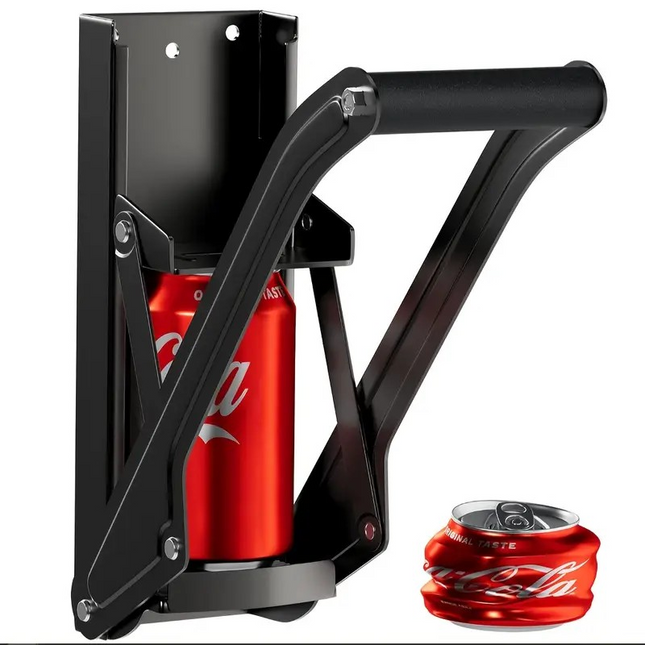 Wall Mounted Metal Can Crusher – Heavy-Duty Aluminium Can Smasher for Recycling