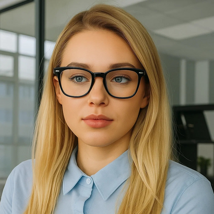 Vintage Transparent Computer Glasses Frame Women Men Anti Blue Light Eyewear