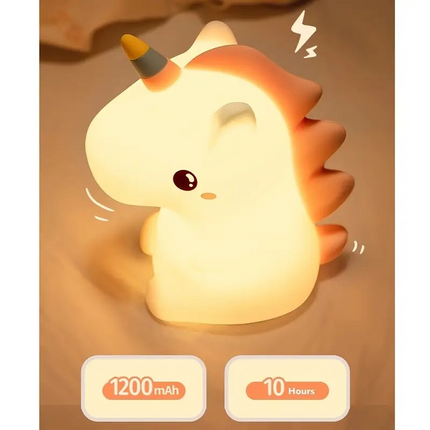 Unicorn soft lamp – rechargeable LED night light for kids bedrooms and gifts – Lowkey.co.nz New Zealand gift store