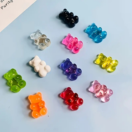 11pcs Gummy Bear Fridge Magnet Set – Small Decorative Kitchen Magnets for Fridges & Holiday Gifting