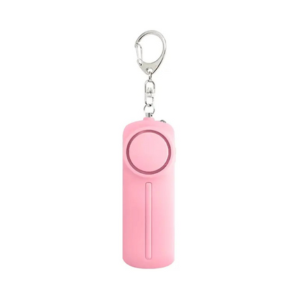 Women's pink keyring safety alarm – personal security alarm with loud siren for self defence – Lowkey.co.nz New Zealand gift store