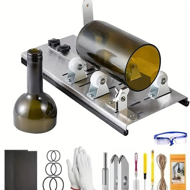 Glass Bottle Cutter Tool – Round Bottle Cutting Kit for DIY Projects