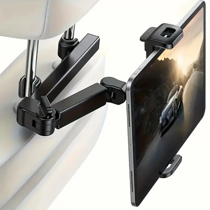 Universal Car Headrest Tablet Holder – Adjustable Mount for iPad, Tablets & Devices 11.9–32.7cm