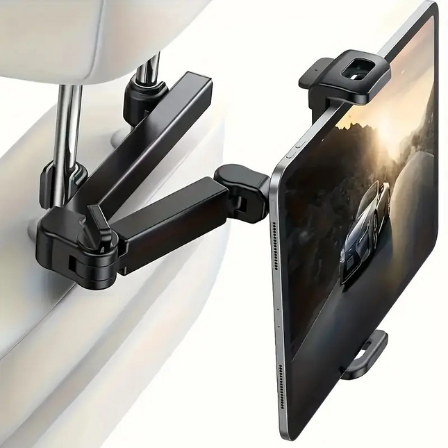 Universal Car Headrest Tablet Holder – Adjustable Mount for iPad, Tablets & Devices 11.9–32.7cm