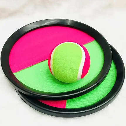 Velcro Catch Ball Game – 2 Paddle Set with Sticky Ball for Kids Outdoor Play