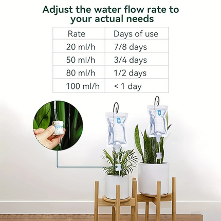 2pcs Automatic Plant Watering Spikes – Indoor Garden Drip Irrigation System for Travel & Home