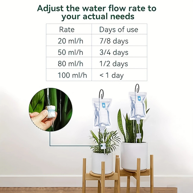 Automatic Plant Watering Bags – 2-Pack Self-Watering Drip System for Home & Travel