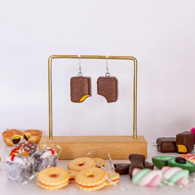 Pineapple Lump Dangle Earrings – Handmade by BellamerClay